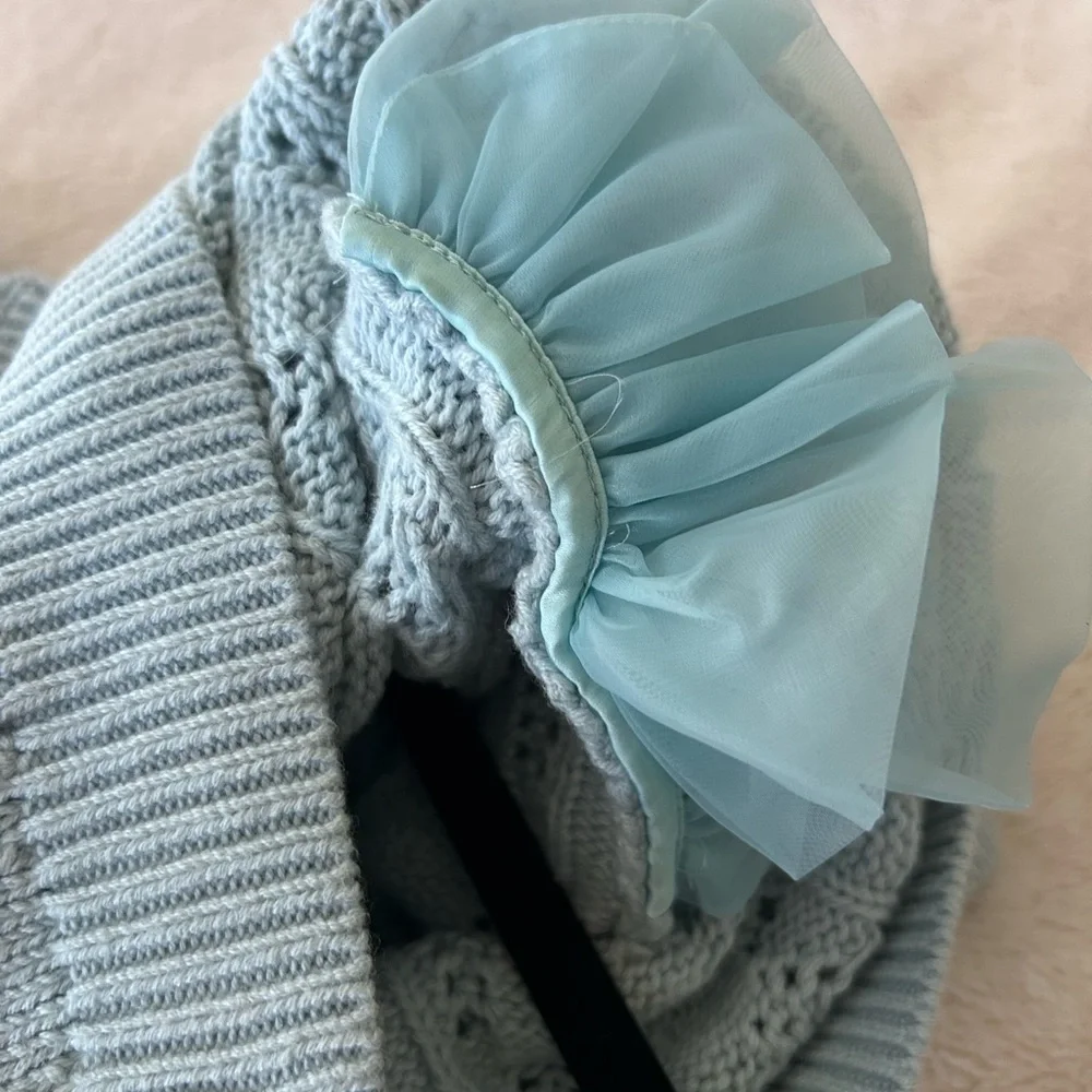 Alice +Olivia Kyoko Puff Sleeve Pullover Sweater S - Picture 16 of 17